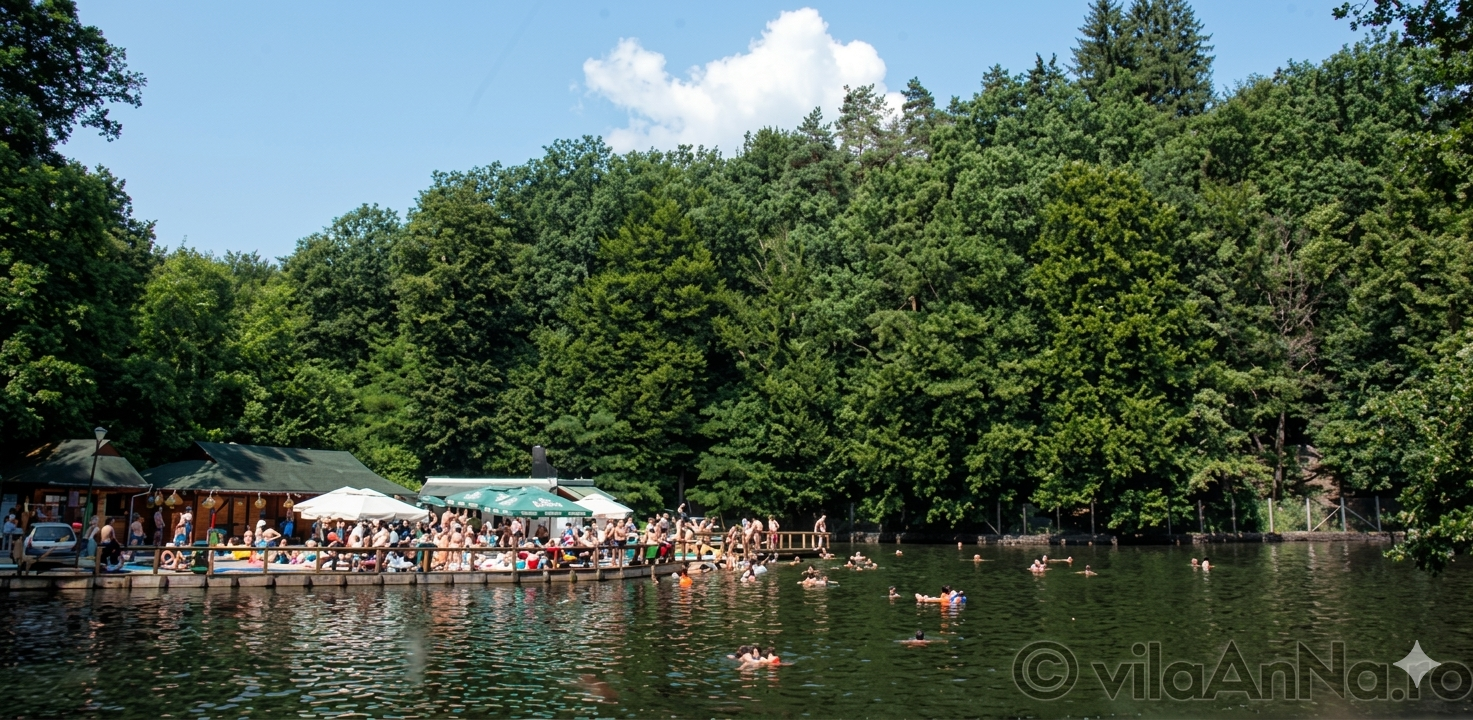 Lacul Aluniș, vedere din rezervație