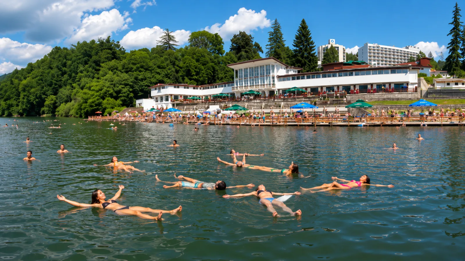 Lacul Ursu Sovata, vedere de vară